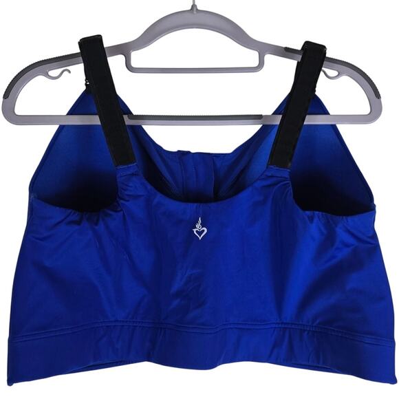 Torrid Active Stunning Blue Athletic Adjustable Strap Women's Sports Bra 40DDD - Picture 2 of 4